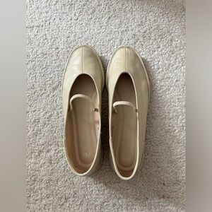 Zara Leather Ballet Flats